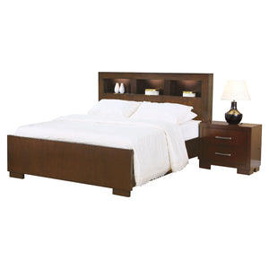 KING BED 4PC SET JESSICA 200719KE E. (LIGHT CAPUCCINO)