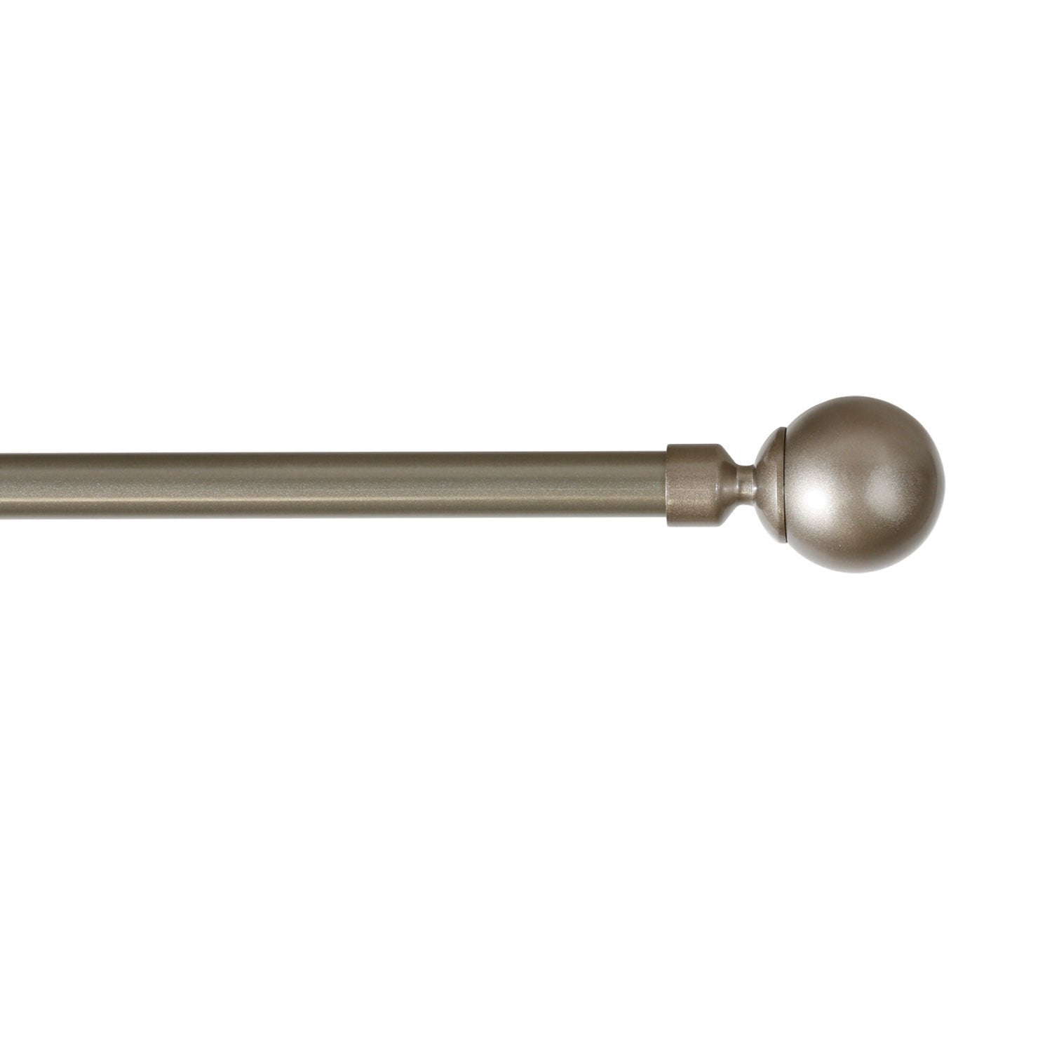 66-120" Metal Curtain Rod 16-19mm  Ball Finial