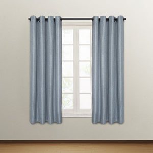 54"X 63" Grommet-Top Window Panel Bianca - Blue