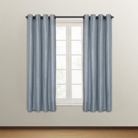 54"X 63" Grommet-Top Window Panel Bianca - Blue