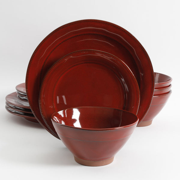 12PC Terracotta Dinnerware Set