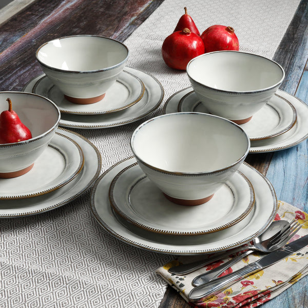 12PC Terracotta Dinnerware Set