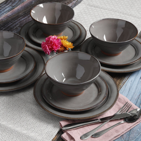 12PC Terracotta Dinnerware Set