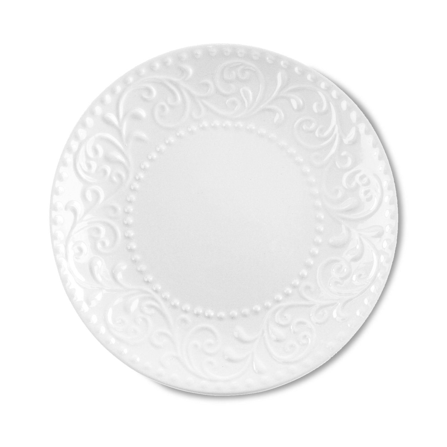 Embossed Scroll Salad Plate