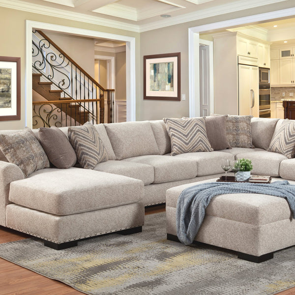 Capri Sectional Right Facing Tux Sofa Left facing Chaise