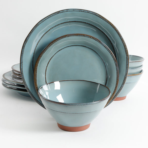 12PC Terracotta Dinnerware Set